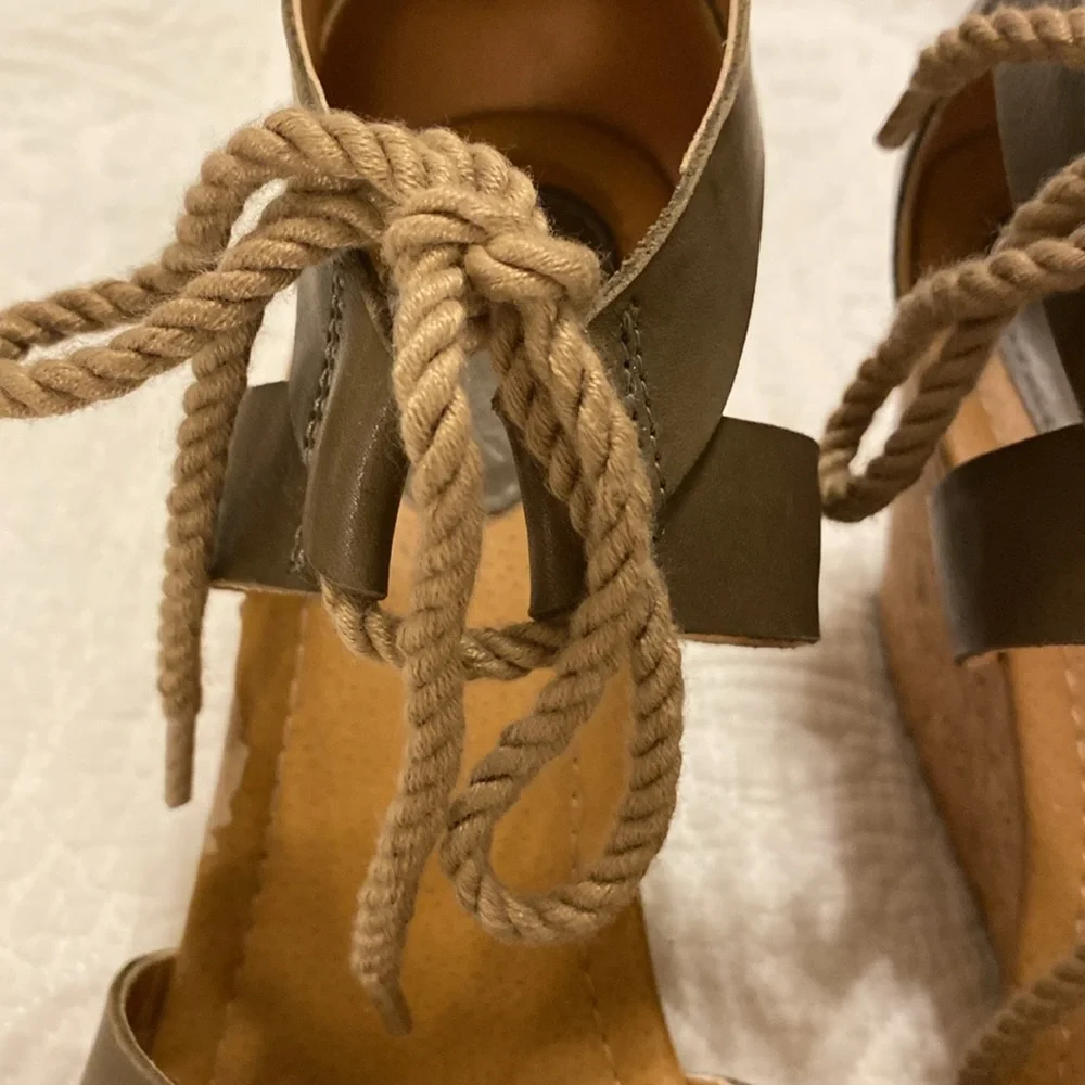 Sperry Top-Sider Women's Dawn Ari‎ Wedge leather olive Sandal